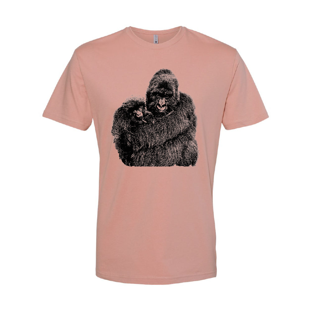 2023 World Gorilla Day T-Shirts - Mother and infant gorilla (Youth)