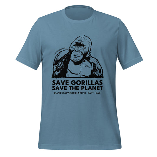Unisex Save Gorillas. Save the Planet. Earth Day 2026 Featuring Silverback Pablo